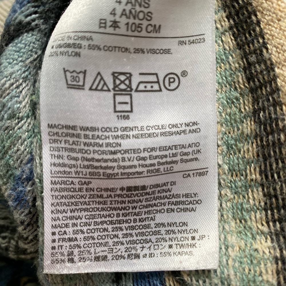 Gap knit sweater vintage/grandpa pattern size 4T - Picture 3 of 4